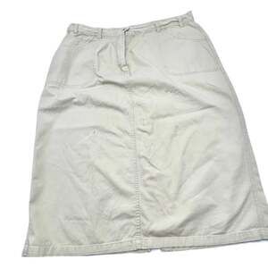 CAROLINA BLUES PLUS - vintage khaki midi skirt PLUS SIZE 22